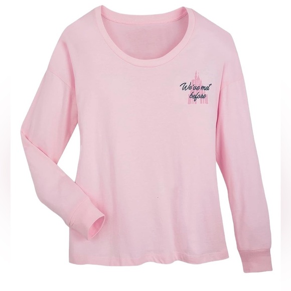 Disney Aurora Sleeping Beauty Long Sleeve Pink Shirt  Size Large - Picture 9 of 9